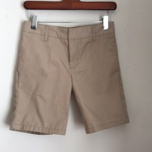 Khaki uniform shorts size 10 regular